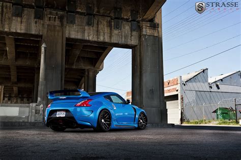 Epic Custom Body Kit Enhancing Blue Nissan 370Z — CARiD.com Gallery