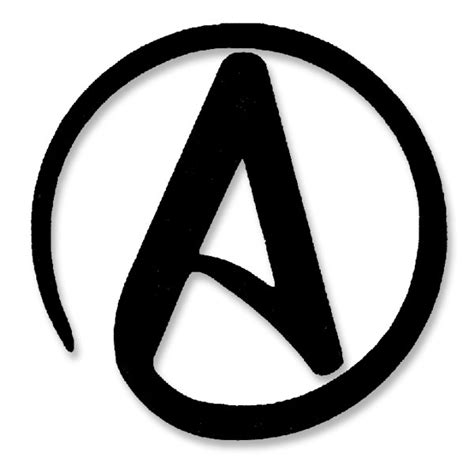 Atheist Symbol Vinyl Logo Cutout Window Sticker