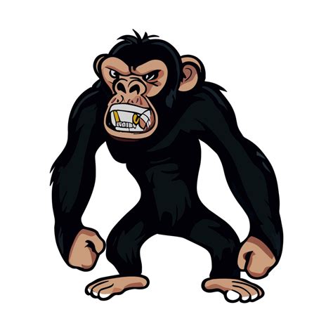 Angry Chimpanzee icon clipart transparent background 24044226 PNG