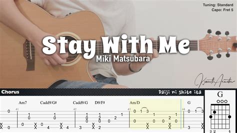 Stay With Me - Miki Matsubara | Fingerstyle Guitar | TAB + Chords + Lyrics - YouTube