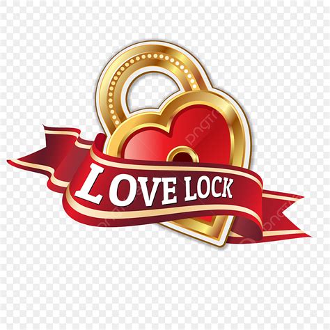 Love Concept Vector Art PNG, Love Lock Design Concept, Modern, Design ...