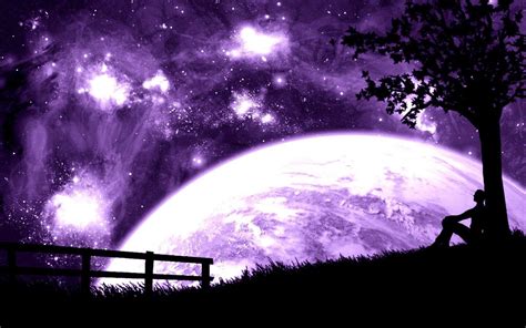 Purple Moon Wallpapers - Top Free Purple Moon Backgrounds - WallpaperAccess