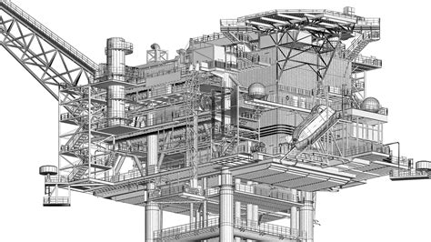 Fixed platform (oil rig) 3D Model $150 - .fbx .unknown .obj .max - Free3D