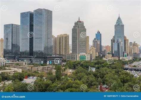 The Skyline of Urumqi, Xinjiang. China Stock Image - Image of central, style: 160918571