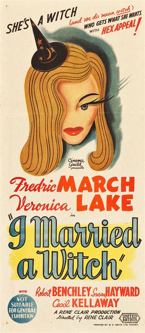 I Married A Witch (1942) - Australian Daybill : r/ClassicMoviePosters