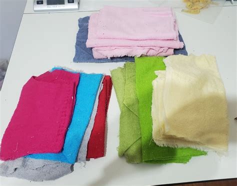 Fabric Lot - Terry Cloth - various colors and sizes - almost 2 lbs ...