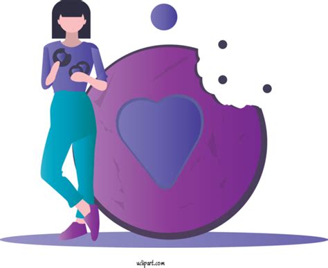 Holidays Purple Violet Cartoon For Valentines Day - Valentines Day Clipart Holidays Clip art