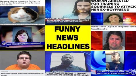 FUNNY NEWS HEADLINES - YouTube