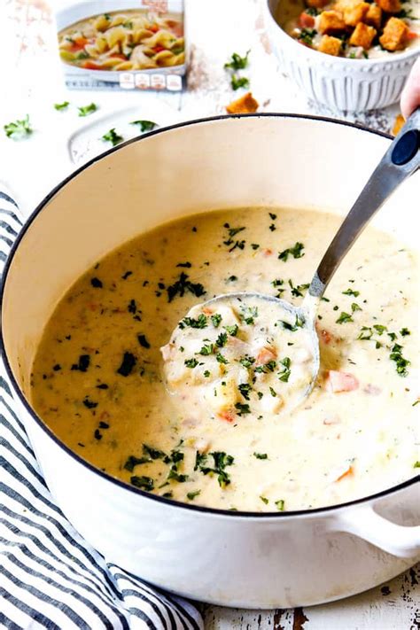 Chicken Cordon Bleu Soup - Carlsbad Cravings