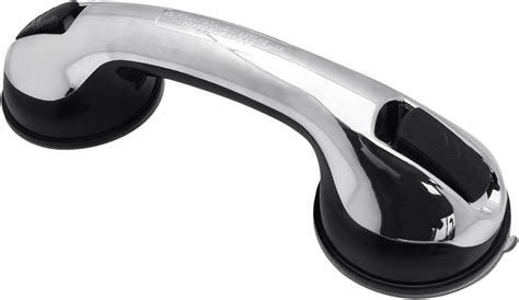 Household Bathroom Support Handle with Suction Portable Safety Grip Chrome Finish (2): Amazon.co ...