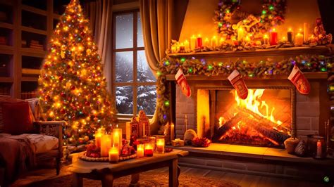 Cozy Christmas Music Ambience🎅Beautiful Christmas Classic Music With ...