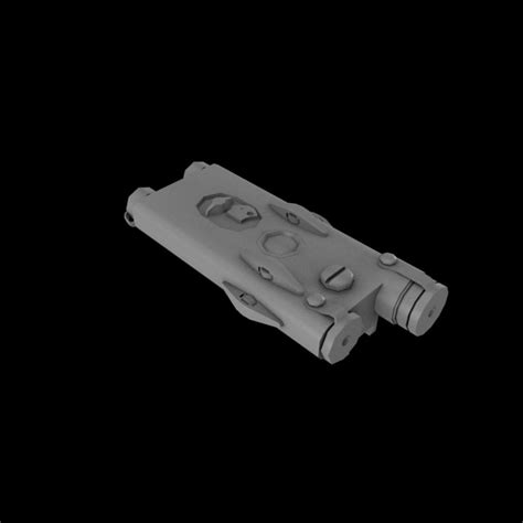 3d Model M16a3 M4 Accessories M16 M203