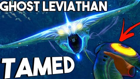 Subnautica - TAMING THE GHOST LEVIATHAN, HOW TO TAME & REAPER LEVIATHAN TAMING - Gameplay - YouTube