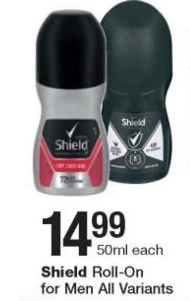 Shield Roll-On for Men 50ml offer at Checkers