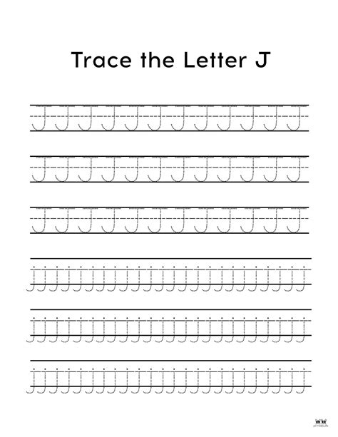 Letter J Worksheets - 50 FREE Printables | Printabulls