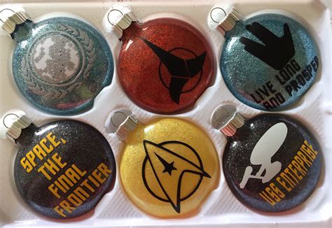 Star Trek Ornament Set by SemiColonDesigns on Etsy https://www.etsy.com ...