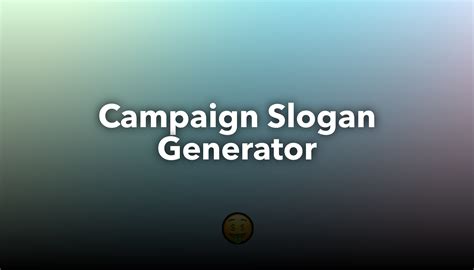 Campaign Slogan Generator | nichesss