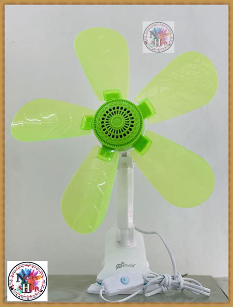 NCA$H 4/5 blades Clip Fan/Stand Fan Anti-Heat Portable Clip Electric Fan RANDOM COLOR ONLY ...