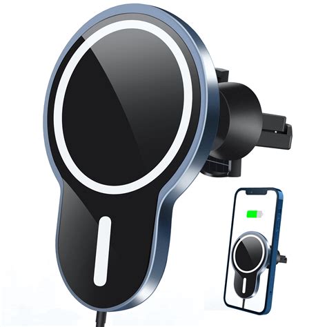 WAITIEE Magnetic Car Wireless Charger Mount for iPhone 12 Mini / 12/12 Pro /12 pro max Air Vent ...