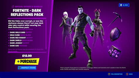 Fortnite - DARK REFLECTIONS PACK/BUNDLE RETURNS!!! - YouTube