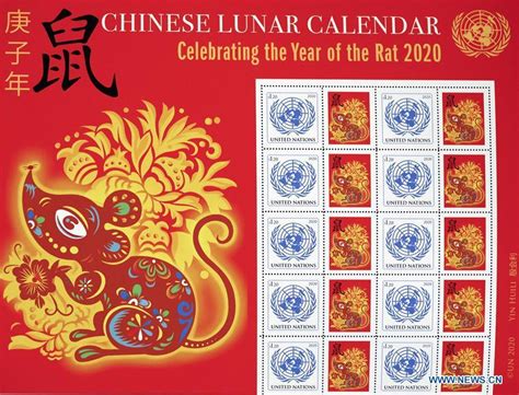 UN Postal Administration issues stamp sheet for Chinese Lunar New Year