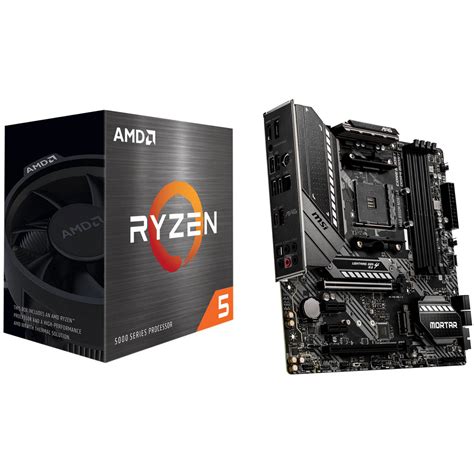 AMD Ryzen 5 5600X 3.7 GHz Six-Core AM4 Processor & MSI MAG B550M