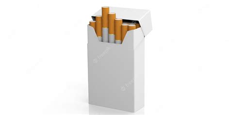 Premium Photo | Smoking concept Blank no name cigarette pack isolated on white background space ...