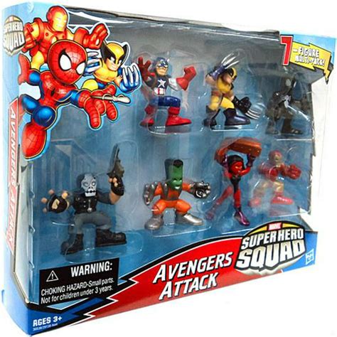 Marvel Super Hero Squad Avengers Attack Action Figure Set - Walmart.com ...