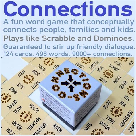 Educational Word Game Connections 496 Words Tabletop