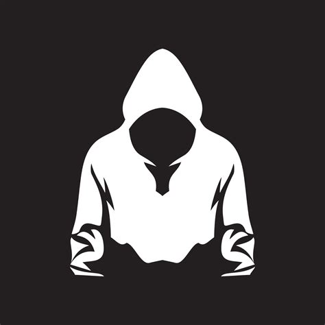 Simple creative modern Man in Hoodie Logo design template suitable for t-shirt logo, digital ...