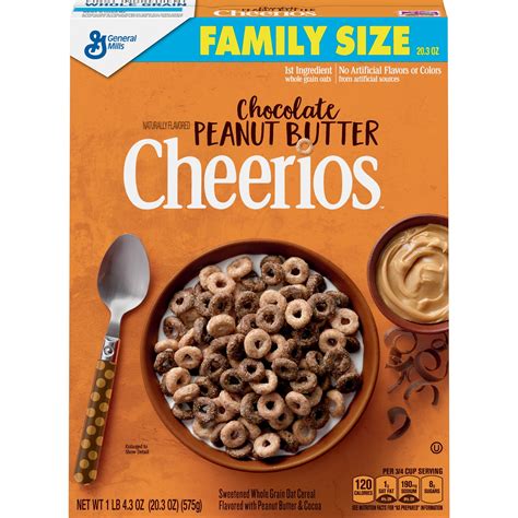 Chocolate Peanut Butter Cheerios, Cereal, 20.3 oz - Walmart.com - Walmart.com