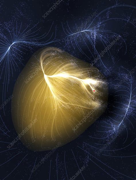 Artwork of Laniakea supercluster - Stock Image - C021/8229 - Science Photo Library