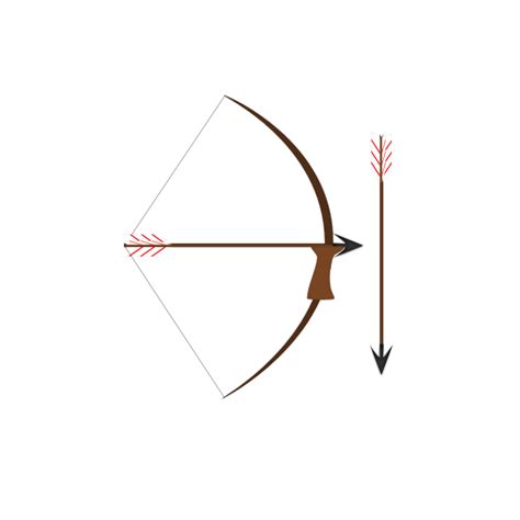 Arrow and bow vector drawing | Free SVG