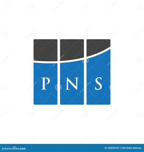 PNS Letter Logo Design on WHITE Background. PNS Creative Initials ...