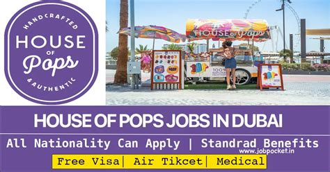 House of Pops Dubai Careers 2023 | Latest Gulf Jobs | Dubai Warehouse Jobs - Job Pocket