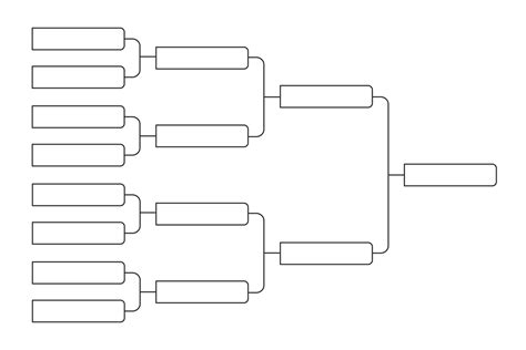 8 team tournament bracket championship template flat style design ...