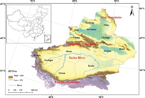 Xinjiang Uyghur Autonomous Region Map - Draw-mathematical