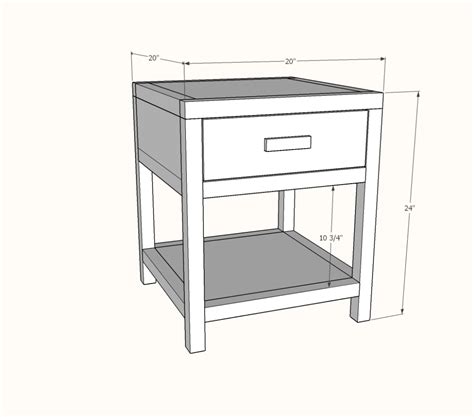 Simple Modern Bedside Table | Modern bedside table, End table plans, Diy end tables