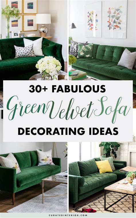 30 lush green velvet sofas in cozy living rooms – Artofit