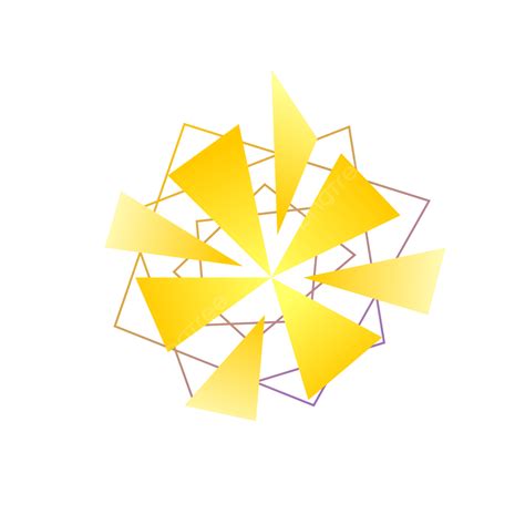 Geometric Abstract Shapes Vector Design Images, Yellow Geometric Shapes ...