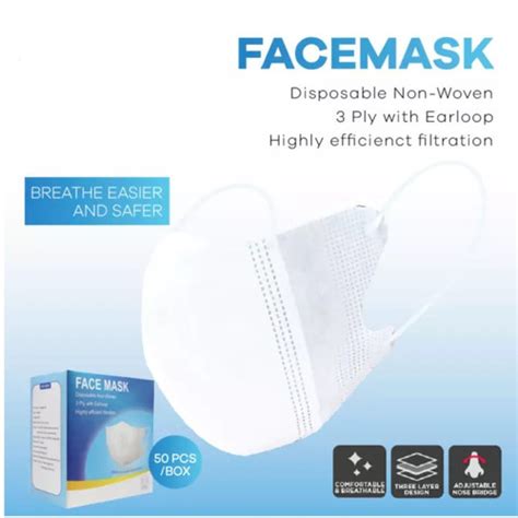 Jual MASKER DUCKBILL DEWASA N95 MASK MEDIS ORIGINAL DISPOSABLE FACEMASK ...