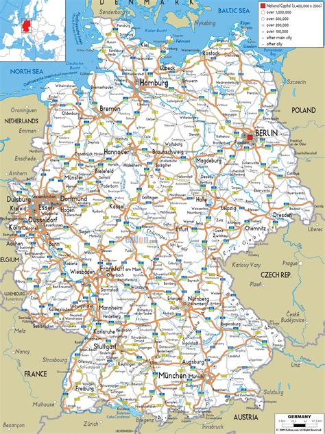 Germany Map Printable