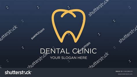 Dental Clinic Tooth Logo Design Vector Stock Vector (Royalty Free ...