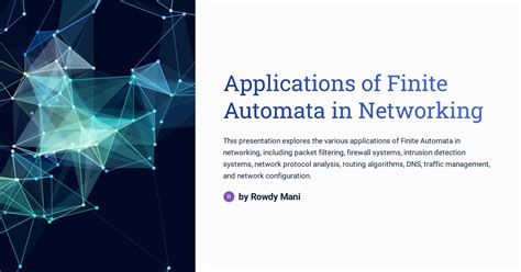 Applications of Finite Automata in Networking