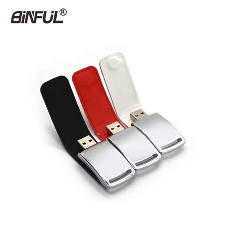 Keychain Leather USB flash drive 4GB 8GB 16GB 32GB 64GB Business pendrive usb thumb Capacity pen ...