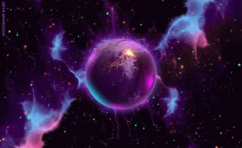 Space Purple GIF - Space Purple Purple Planet - Discover & Share GIFs