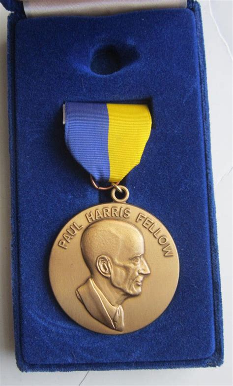 Paul Harris Fellow medal Rotary Foundation in case | #1912423995