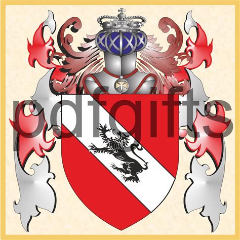 Surname Coat of Arms Downloadable Family Crest Emailled High Quality Png File for Print Projects ...