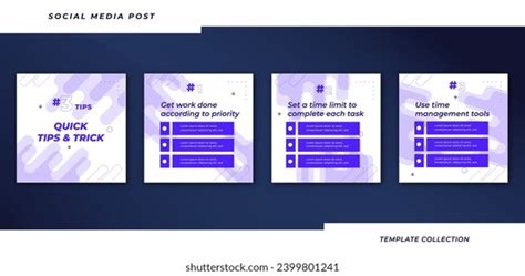 Tips Quick Tutorial Tips Post Banner Stock Vector (Royalty Free ...