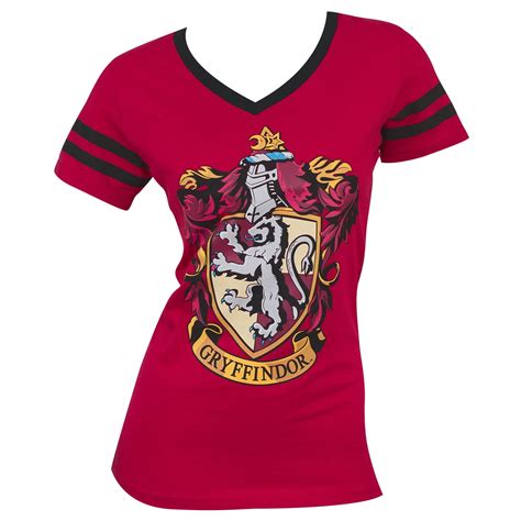 Harry Potter - Harry Potter Women's Junior Red Gryffindor V-Neck T-Shirt-X-Large - Walmart.com ...